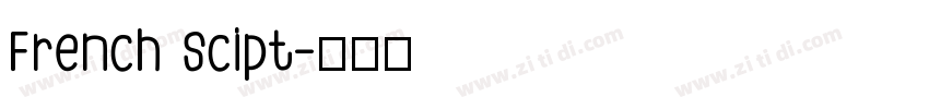 French Scipt字体转换